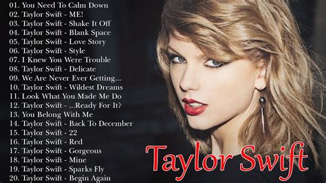 taylor swift songs list